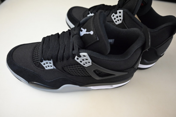 air jordan 4 black canvas dh7138-006