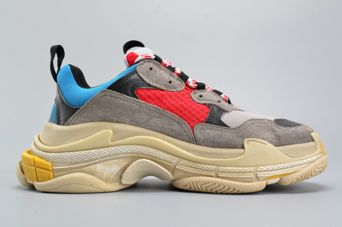 bl triple s trainer red/ blue/ yellof 490673-w06e3-4365